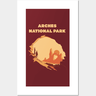 Arches National Park Minimalist Design Posters and Art